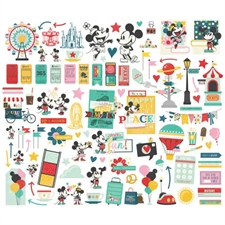 Simple Stories Die Cuts - Bits & Pieces / Say Cheese Happiest Place (100 pieces)